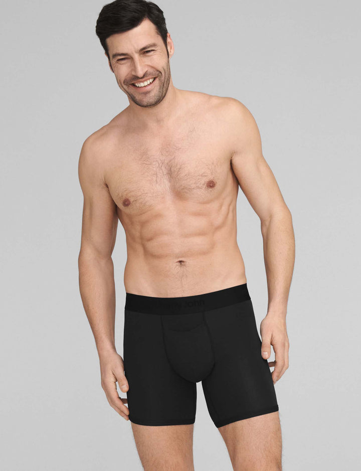 Second Skin 6" Boxer Brief in Black - Madison's Niche 