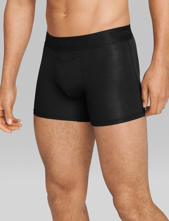 Second Skin 4" Boxer Brief in Black - Madison's Niche 