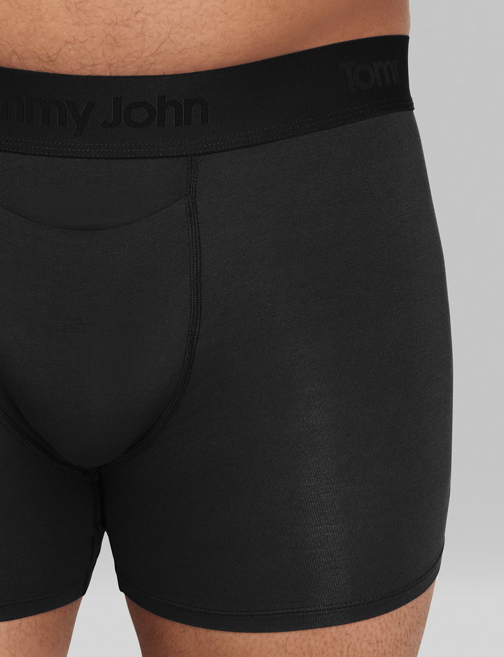 Second Skin 4" Boxer Brief in Black - Madison's Niche 