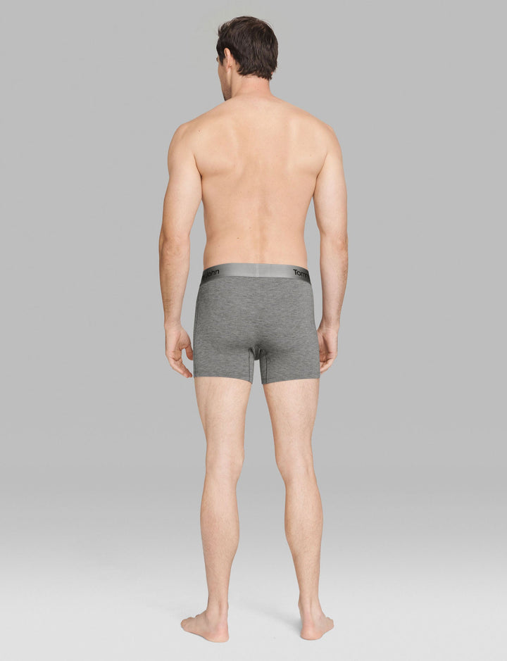 Second Skin 4" Boxer Brief in Heather Grey - Madison's Niche 