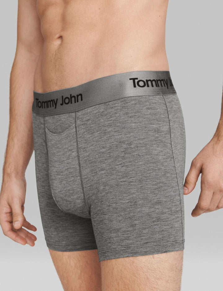 Second Skin 4" Boxer Brief in Heather Grey - Madison's Niche 