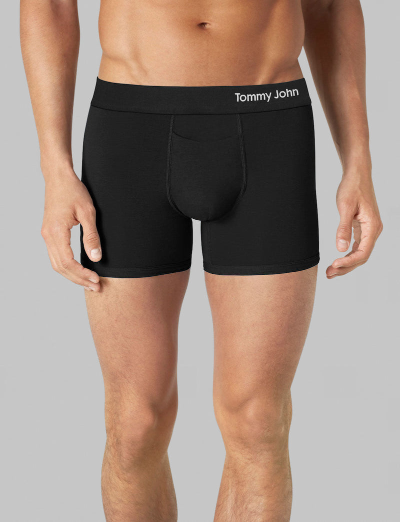 Cool Cotton 4" Boxer Brief in Black - Madison's Niche 