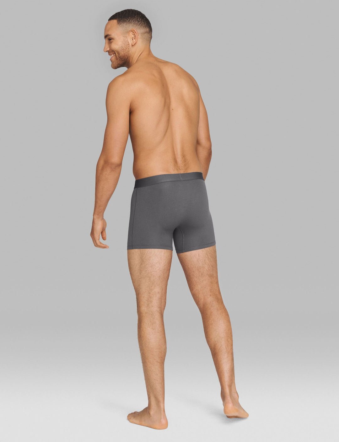 Cool Cotton 4" Boxer Brief in Iron Grey - Madison's Niche 