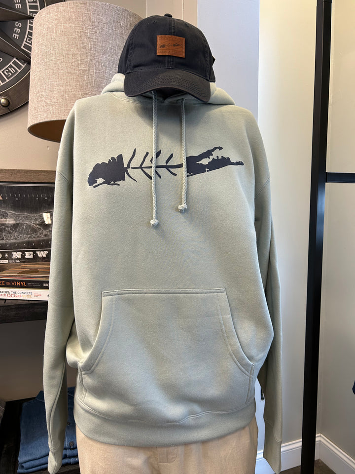LI Fish Sweatshirt in Sage