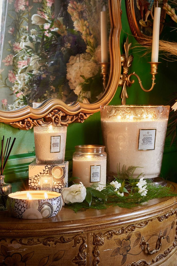 Jasmine Midnight Blooms 18oz Candle - Madison's Niche 