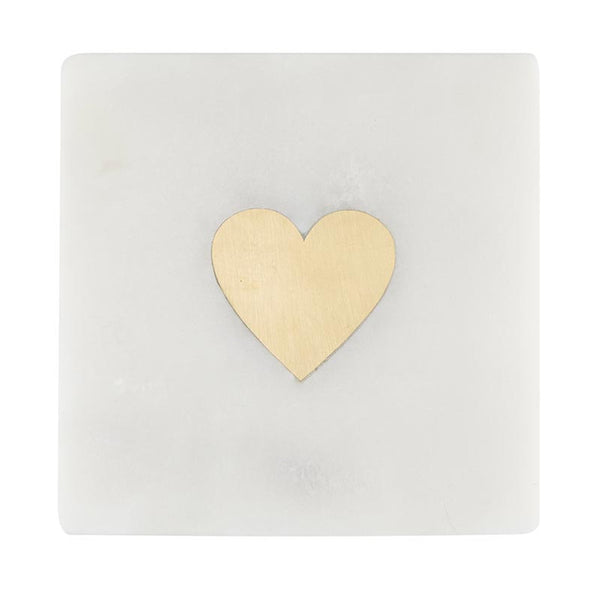 Set of 4 Marble Heart Coasters Madison's Niche 