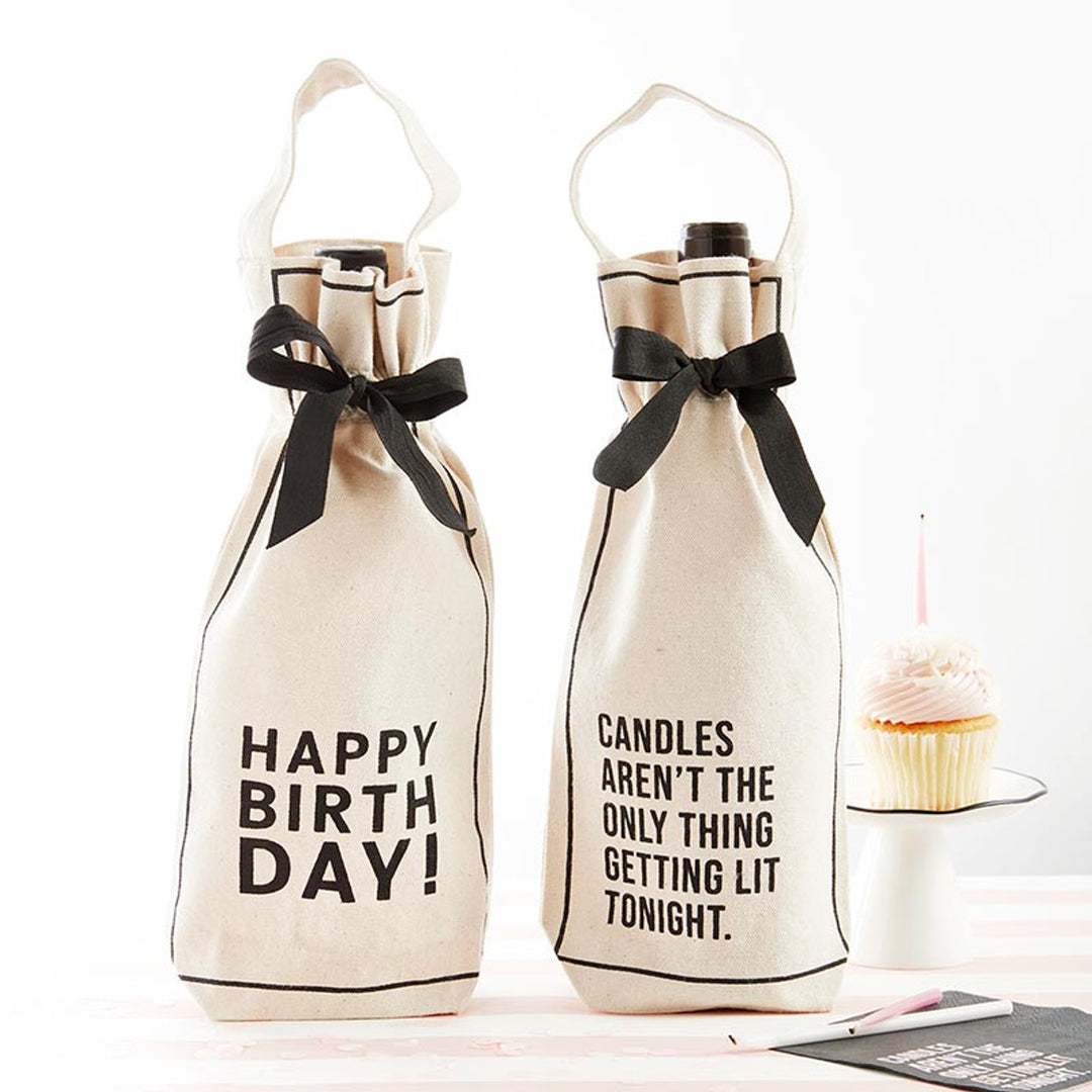 Happy Birthday Wine Bag