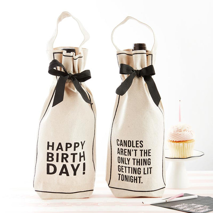 Happy Birthday Wine Bag