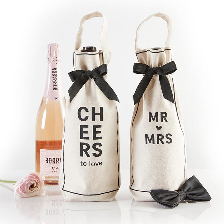 Mr and Mrs Wine Bag