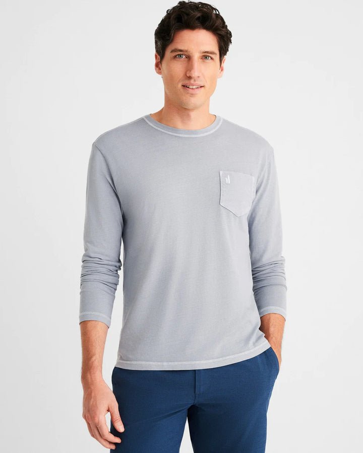 Brennan Long Sleeve T-Shirt in Steel