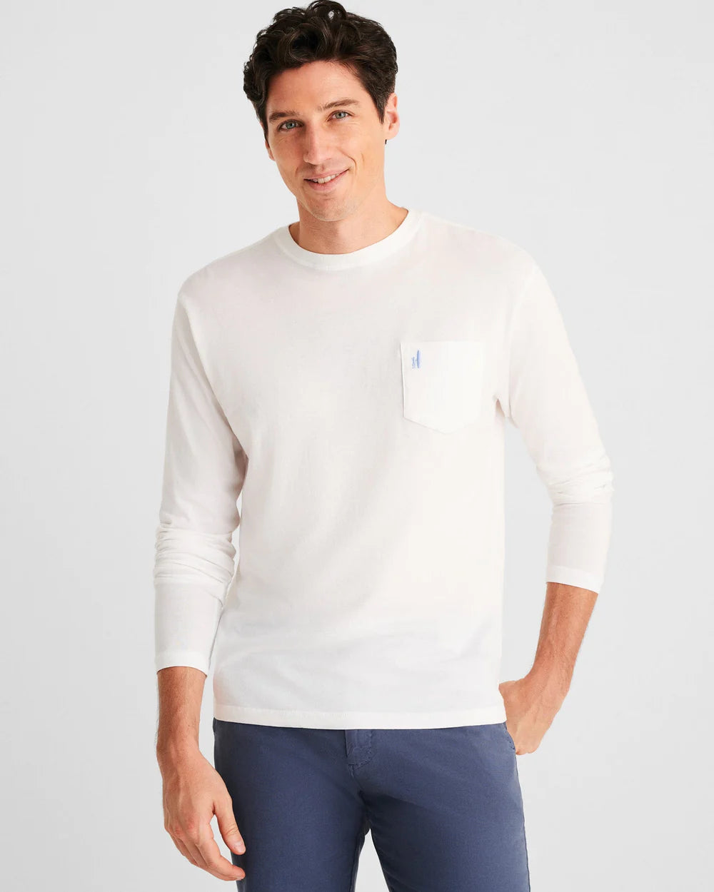 Brennan Long Sleeve T-Shirt in White