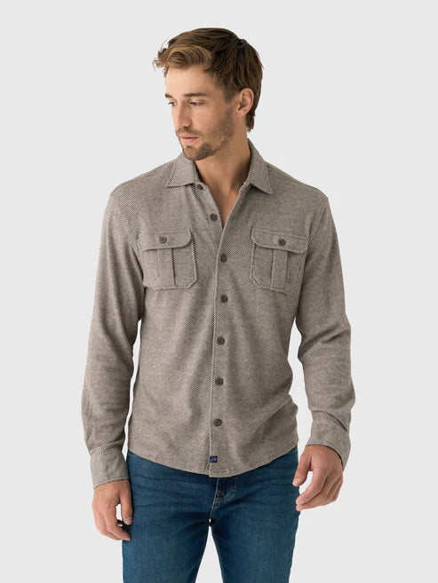 Carl Flannel Lodge Shirt in Havana Madison's Niche 