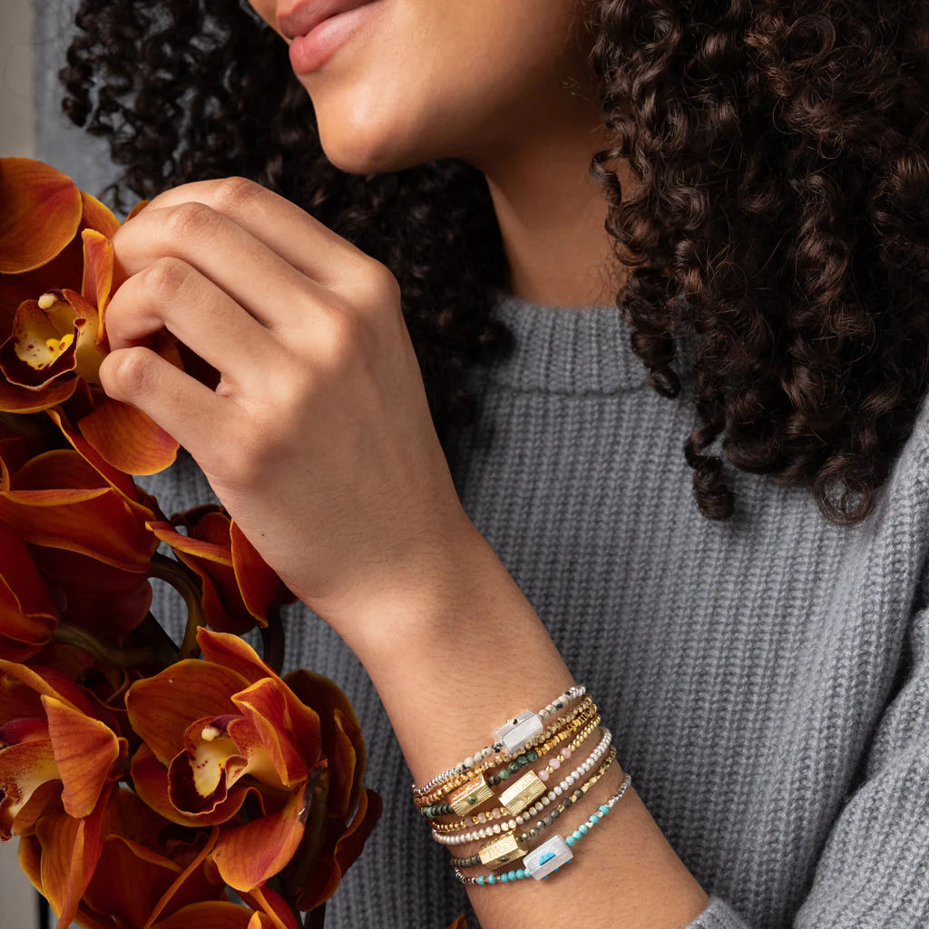 Positive Energy Stella Bracelet in Pyrite Gold