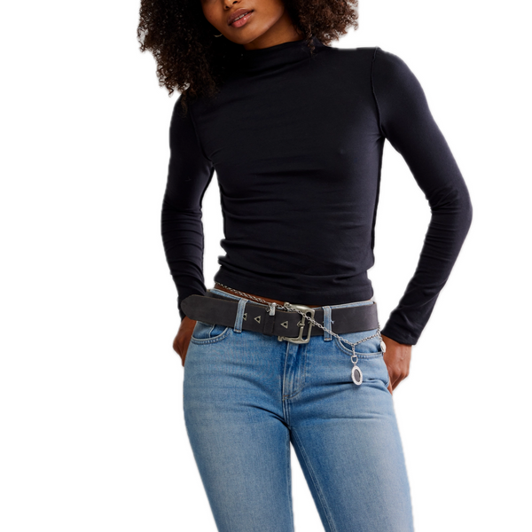 Kenzie Long Sleeve in Black Madison's Niche 