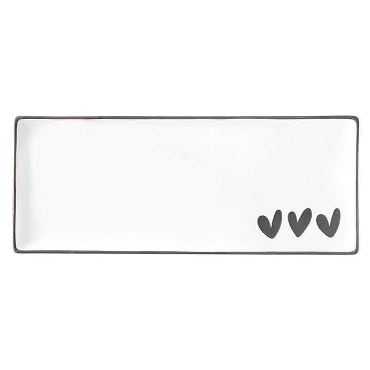 Hearts Ceramic Tray