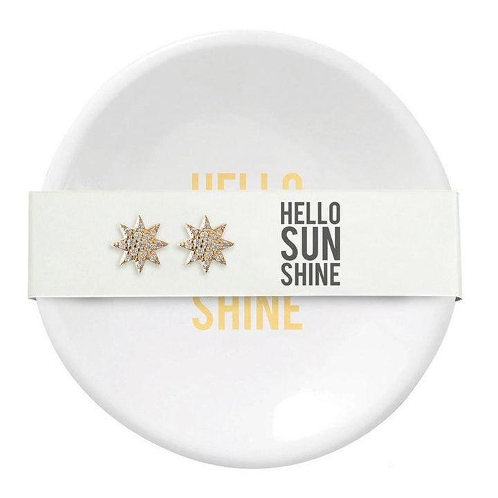 "Hello Sunshine" Earrings & Tray Set