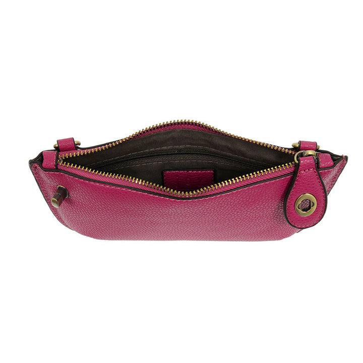 Mini Crossbody Wristlet in Fuchsia