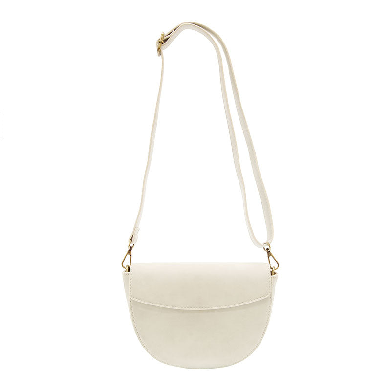 Luna Crescent Crossbody in White - Madison's Niche 