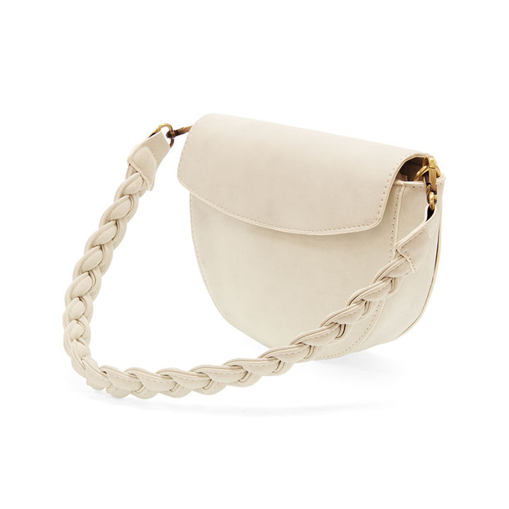 Luna Crescent Crossbody in White - Madison's Niche 