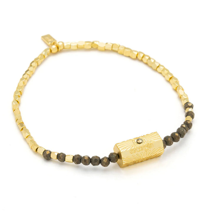 Positive Energy Stella Bracelet in Pyrite Gold