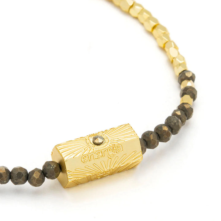 Positive Energy Stella Bracelet in Pyrite Gold