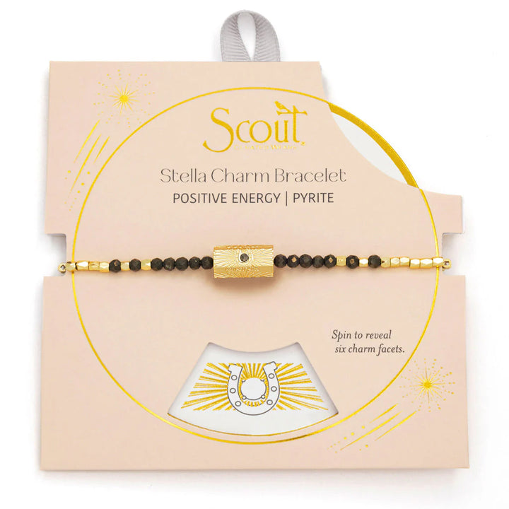 Positive Energy Stella Bracelet in Pyrite Gold