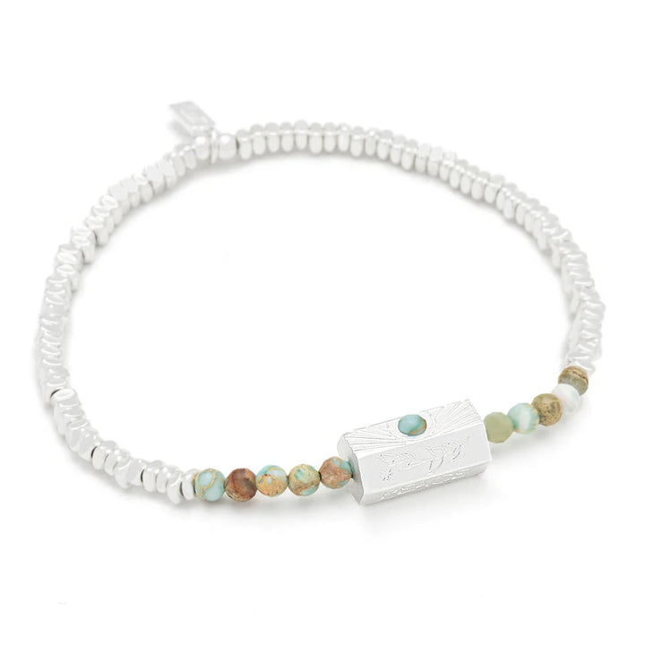 Peace Stella Bracelet in Aqua Terra Silver