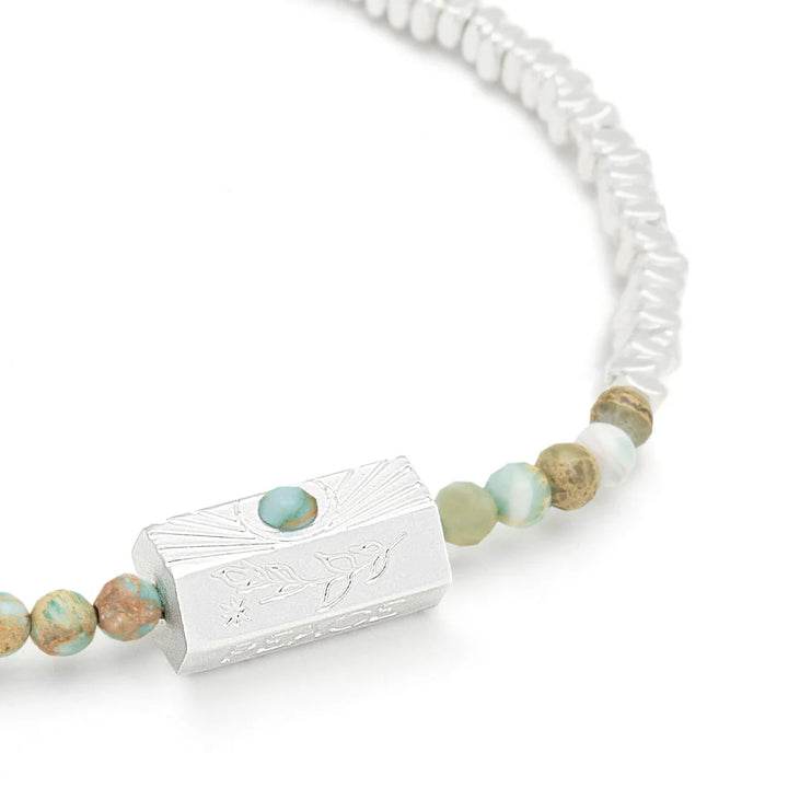 Peace Stella Bracelet in Aqua Terra Silver