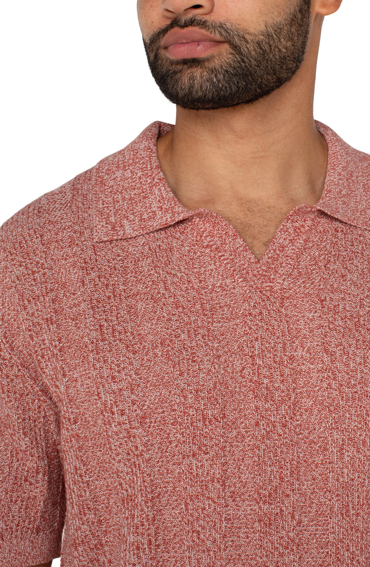 Nantucket Red Johnny Collar Sweater Knit