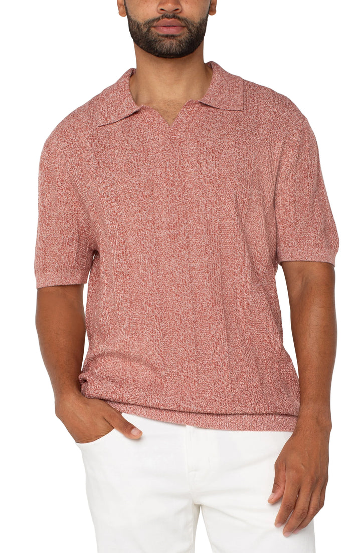 Nantucket Red Johnny Collar Sweater Knit