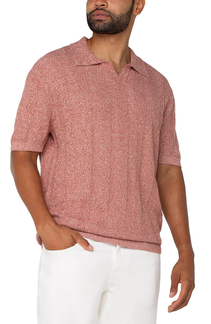 Nantucket Red Johnny Collar Sweater Knit