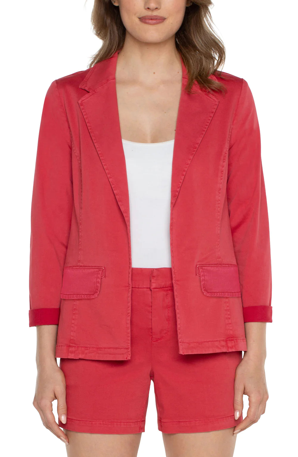 Fitted Blazer in Berry