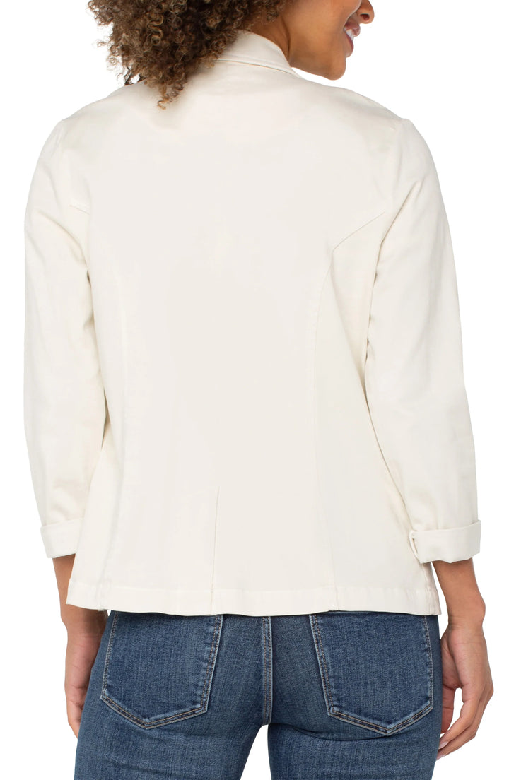 Fitted Blazer In Bone
