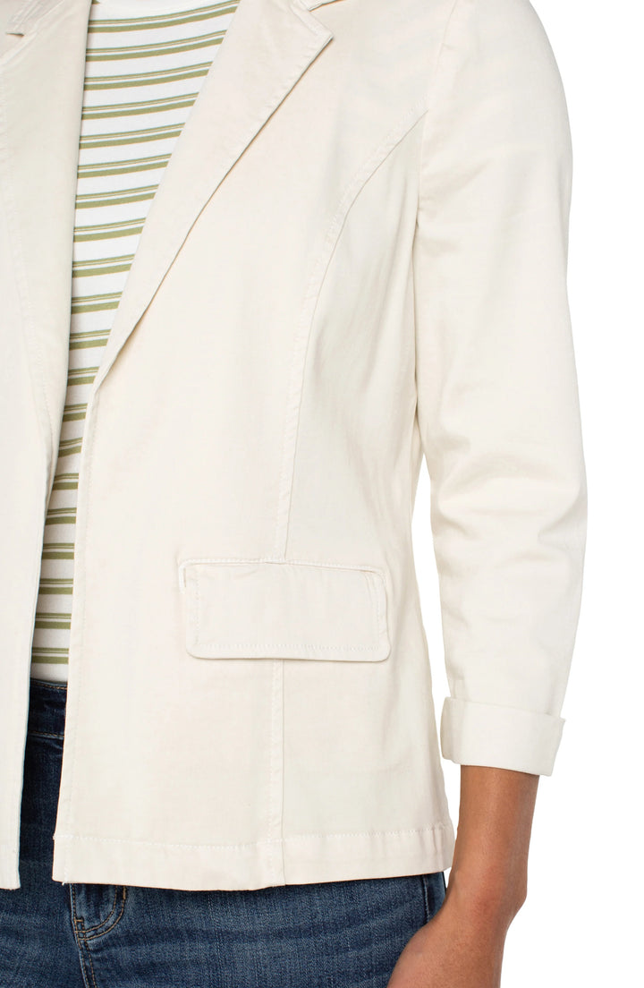 Fitted Blazer In Bone