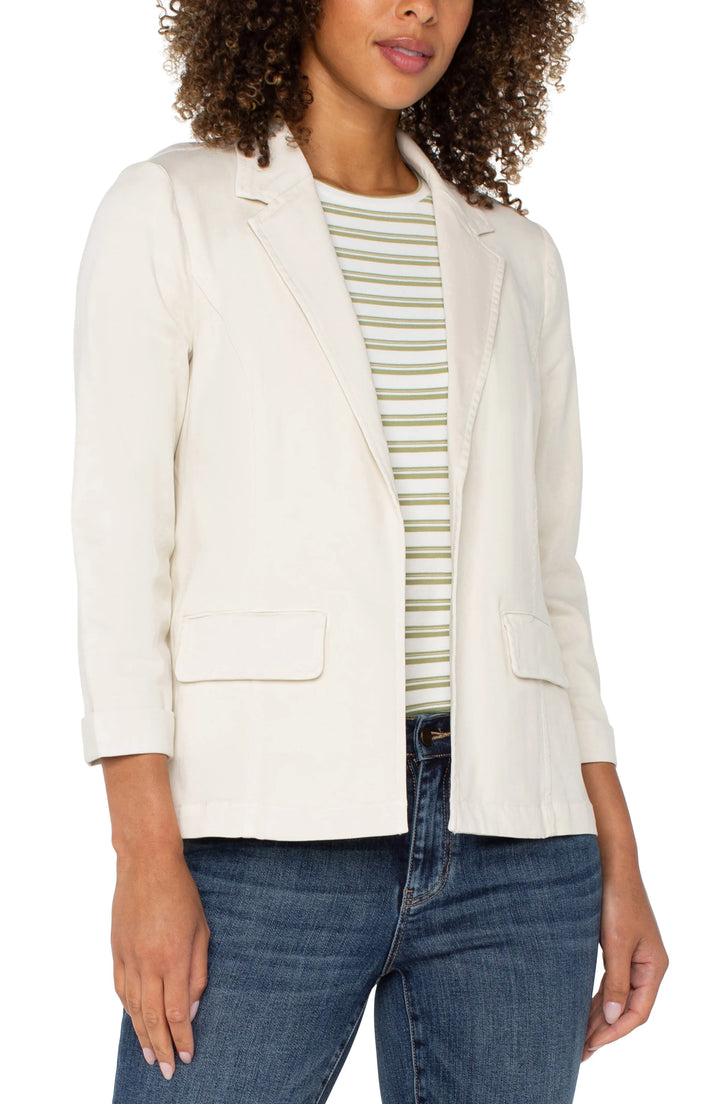 Fitted Blazer In Bone