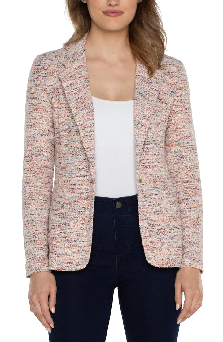 Fitted Blazer in Lava Flow Boucle