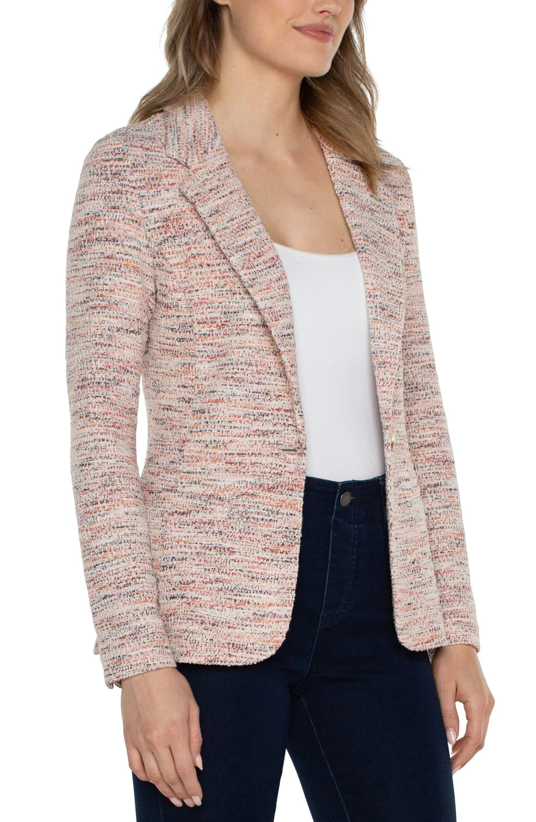 Fitted Blazer in Lava Flow Boucle