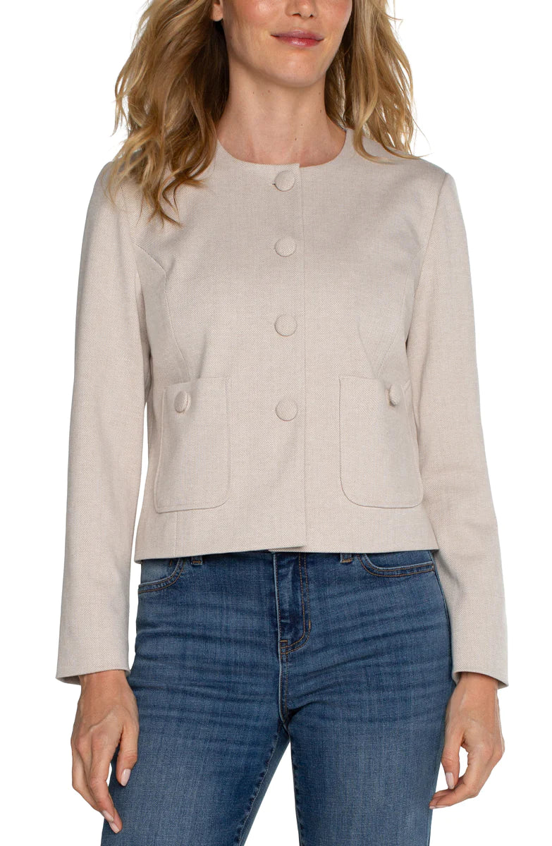 Boxy Cropped Jacket - Madison's Niche 