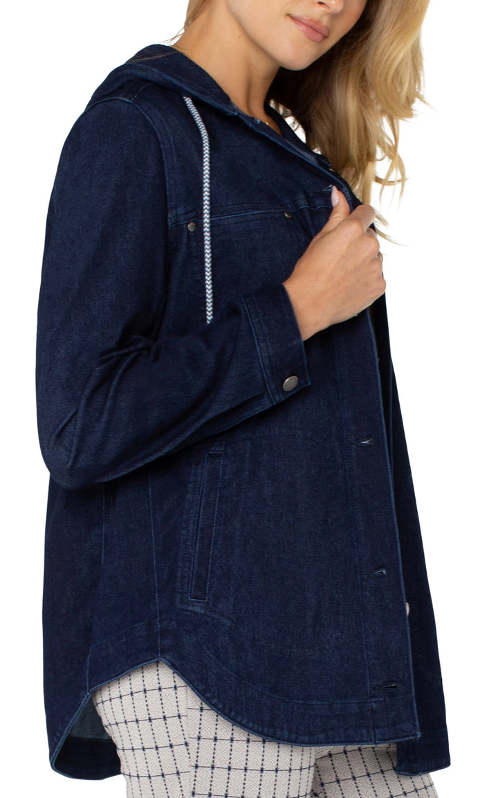 Shirt Jacket With Hood