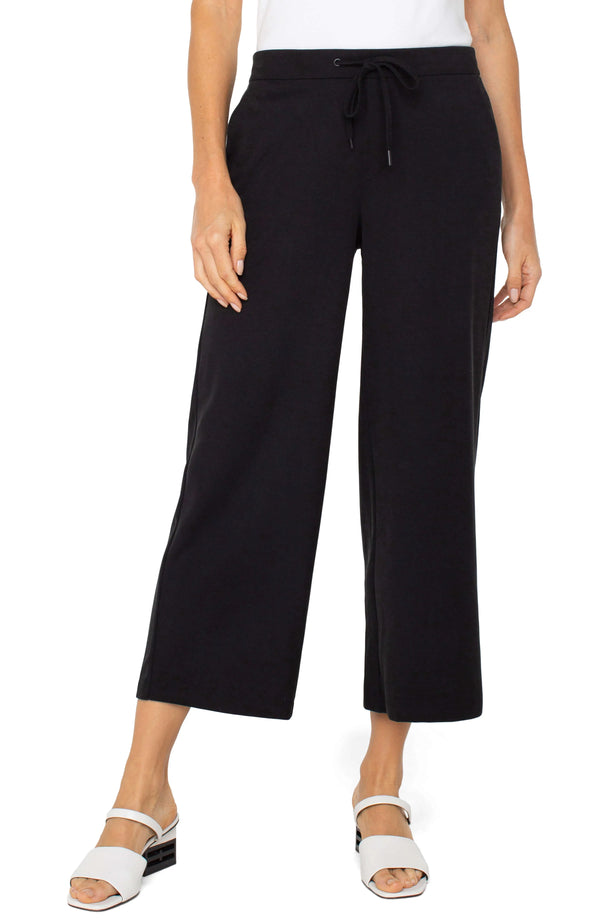 Black Wide Leg Crop Trouser Madison's Niche 