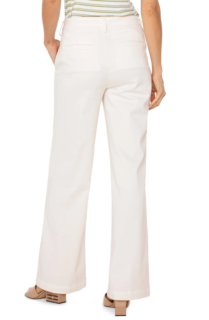 Kelsey Wide Leg Trouser In Bone