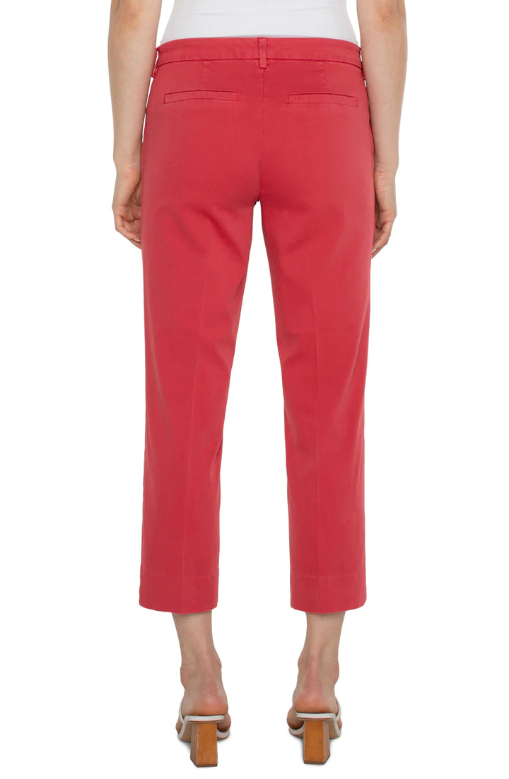 Kelsey Trouser with Slit in Berry