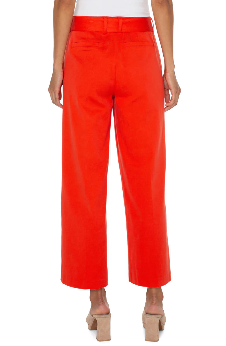 Belted Straight Trouser - Madison's Niche 