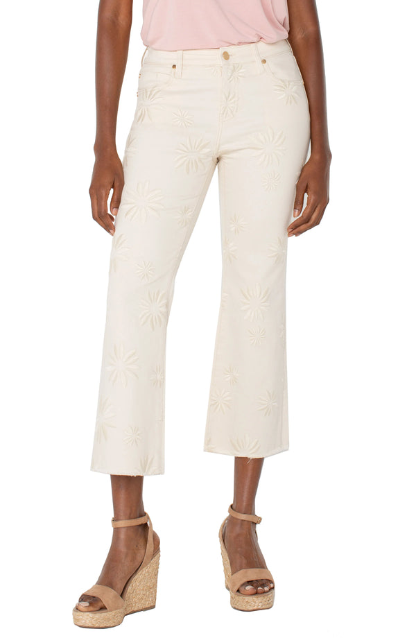 Hannah Crop Flare With Fray Hem Madison's Niche 