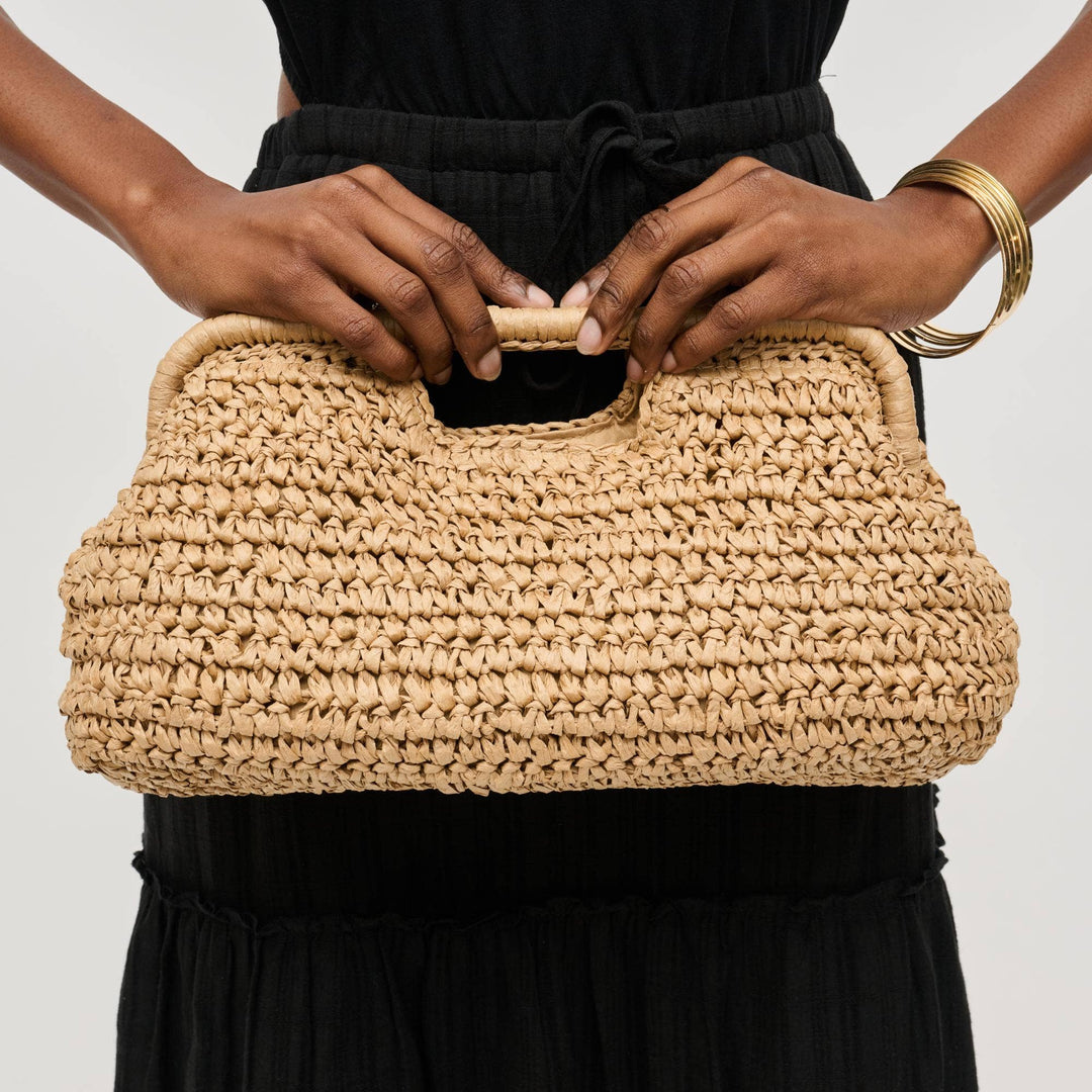Lani Clutch in Natural