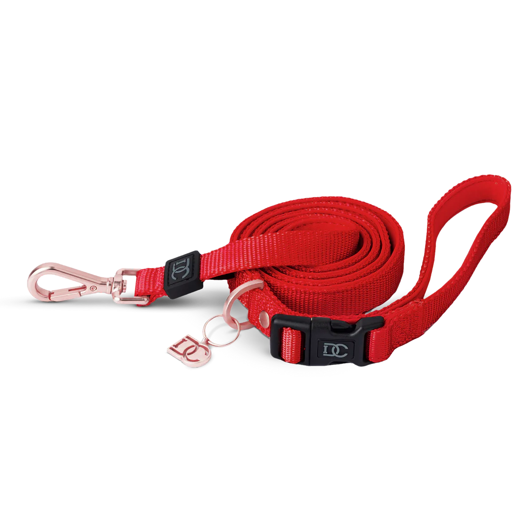 Adjustable Leash in Royalty Red