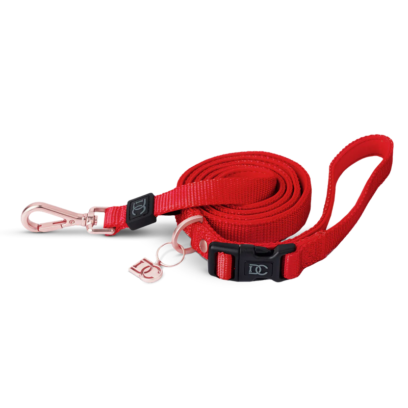 Adjustable Leash in Royalty Red - Madison's Niche 