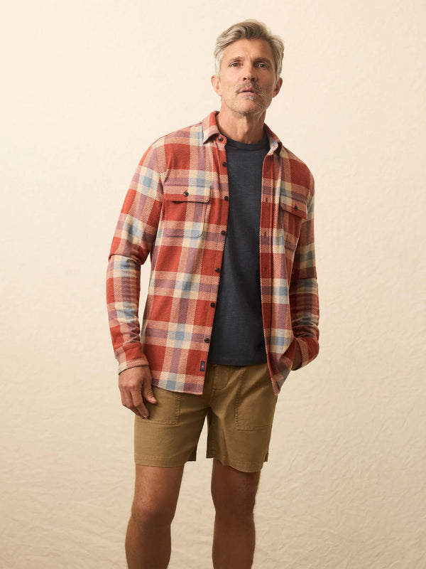 Legend Sweater Shirt in Copper Falls Plaid Madison's Niche 