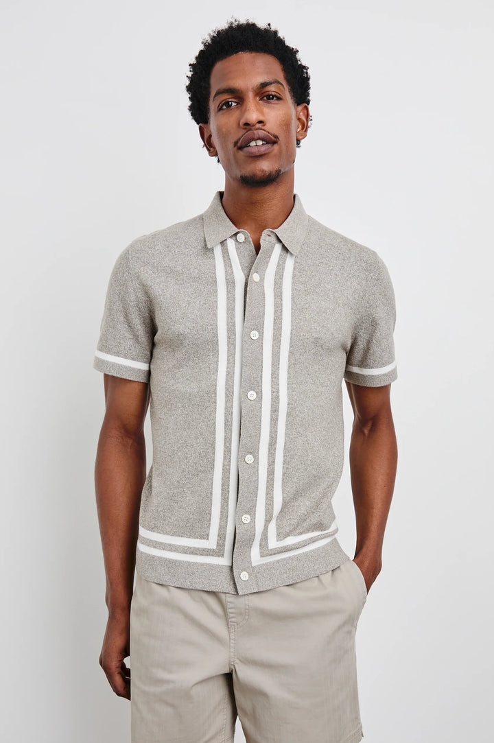 Leo Shirt in Oat Grey Melange