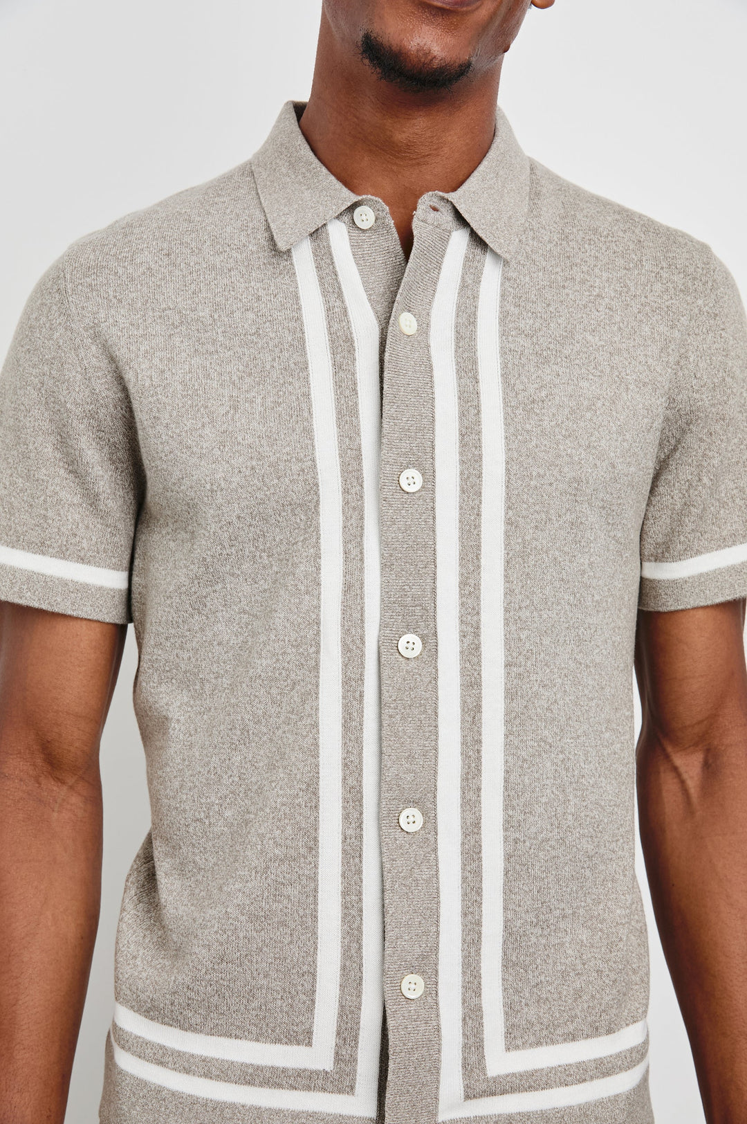 Leo Shirt in Oat Grey Melange